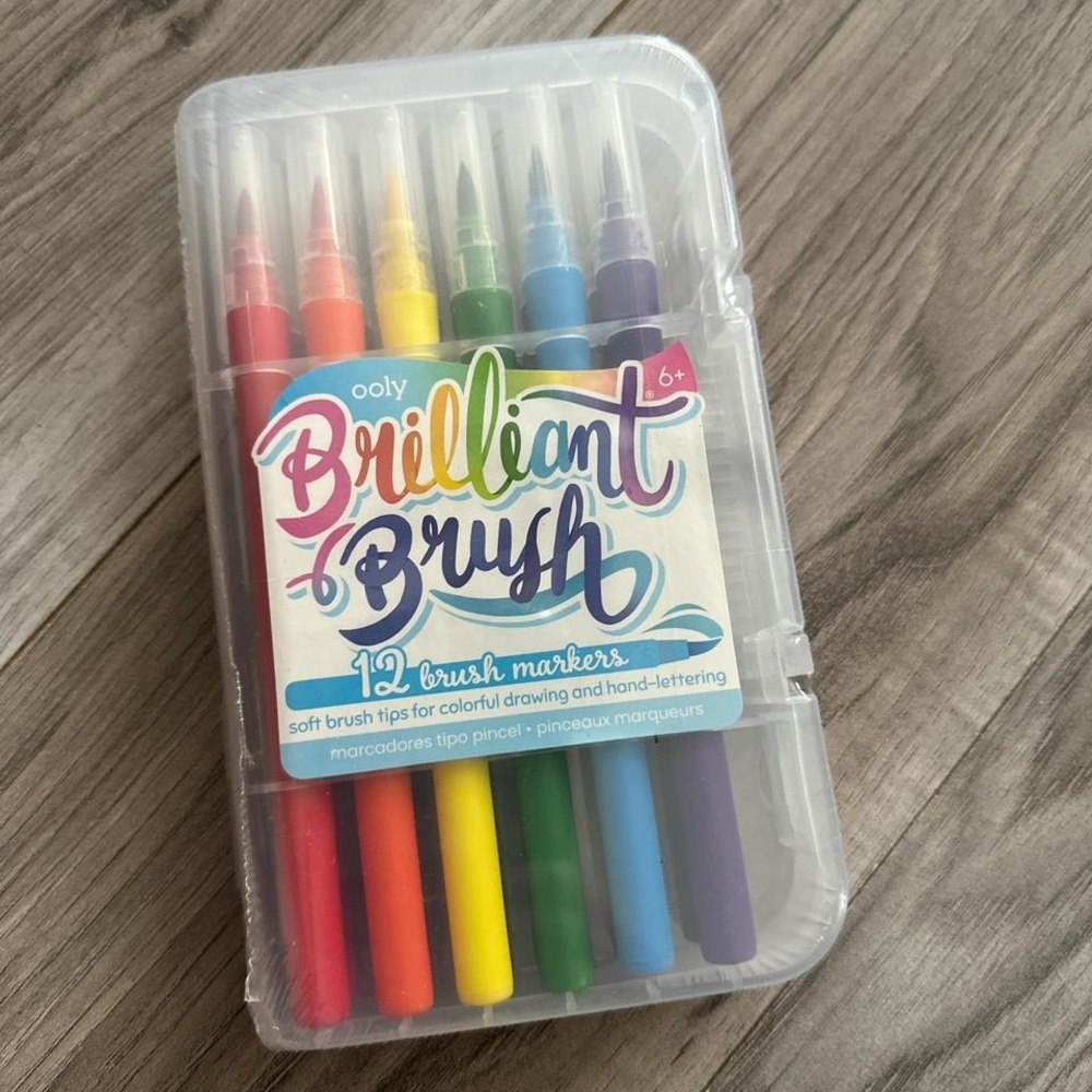 New‎ OOLY Brilliant Brush 12 Markers